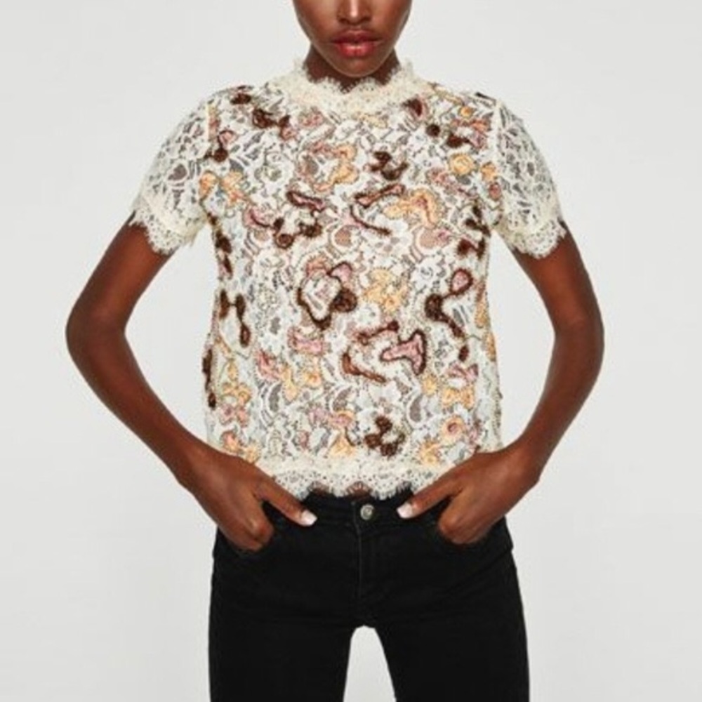 Zara lace top